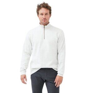 Rodd & Gunn Alton Ave 1/4 Zip Sweatshirt in Light Gray Size XL